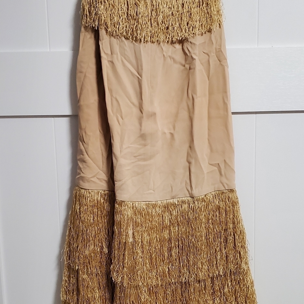 Jonathan Simkhai Nude fringe strapless dress - Picture 15 of 16